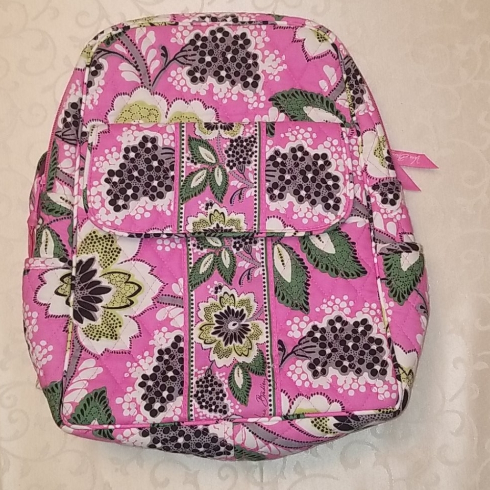 Like new! Vera Bradley Priscilla Pink Backpack.